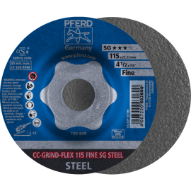 PFERD CC-GRIND (inkl. SOLID, FLEX, STRONG) CC-GRIND FLEX 115 SG STEEL FINE Produktbild