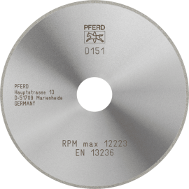 PFERD Dia.- und CBN-Trennwerkzeuge Galvanik D1A1R 125-1,4-20 D 151 GAD Produktbild