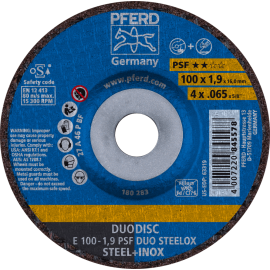 PFERD Trennscheiben E 100-1,9 PSF DUO STEELOX/16,0 Produktbild