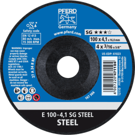PFERD Schruppscheiben E 100-4,1 SG STEEL/16,0 Produktbild