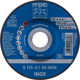 PFERD Schruppscheiben E 115-4,1 SG INOX Produktbild