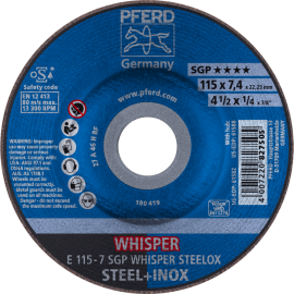 PFERD Schruppscheiben E 115-7 SGP WHISPER STEELOX Produktbild