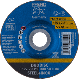 PFERD Trennscheiben E 125-2,8 PSF DUO STEELOX Produktbild