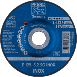 PFERD Schruppscheiben E 125-5,2 SG INOX Produktbild