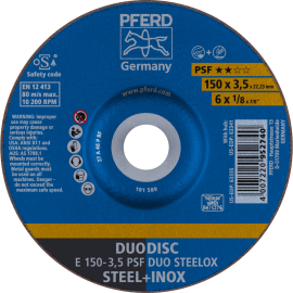 PFERD Trennscheiben E 150-3,5 PSF DUO STEELOX Produktbild