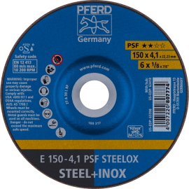 PFERD Schruppscheiben E 150-4,1 PSF STEELOX Produktbild