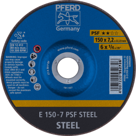 PFERD Schruppscheiben E 150-7 PSF STEEL Produktbild