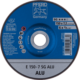 PFERD Schruppscheiben E 150-7 SG ALU Produktbild