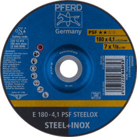 PFERD Schruppscheiben E 180-4,1 PSF STEELOX Produktbild