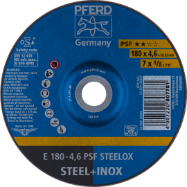 PFERD Schruppscheiben E 180-4,6 PSF STEELOX Produktbild