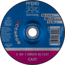 PFERD Schruppscheiben E 180-7 ZIRKON SG CAST Produktbild