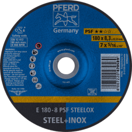 PFERD Schruppscheiben E 180-8 PSF STEELOX Produktbild