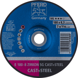 PFERD Schruppscheiben E 180-8 ZIRKON SG CAST+STEEL Produktbild