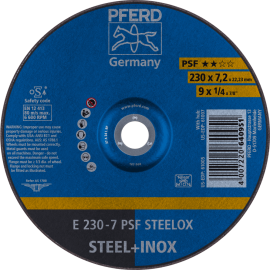 PFERD Schruppscheiben E 230-7 PSF STEELOX Produktbild