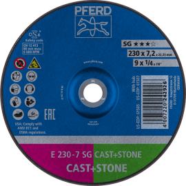 PFERD Schruppscheiben E 230-7 SG CAST+STONE Produktbild