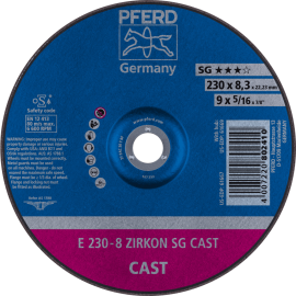 PFERD Schruppscheiben E 230-8 ZIRKON SG CAST Produktbild