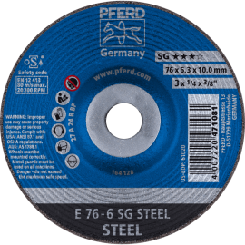 PFERD Schruppscheiben E 76-6 SG STEEL/10,0 Produktbild