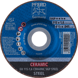 PFERD Trennscheiben EH 115-1,6 CERAMIC SGP STEEL Produktbild
