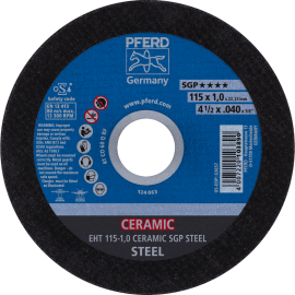 PFERD Trennscheiben EHT 115-1,0 CERAMIC SGP STEEL Produktbild