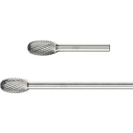 Hartmetallfrässtifte für universellen Einsatz, Zahnung 3 PLUS, Tropfenform TRE