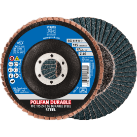 PFERD POLIFAN-Fächerscheiben PFC 115 Z40 SG DURABLE STEEL Produktbild