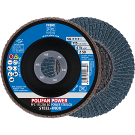PFERD POLIFAN-Fächerscheiben PFC 115 Z50 SG POWER STEELOX Produktbild