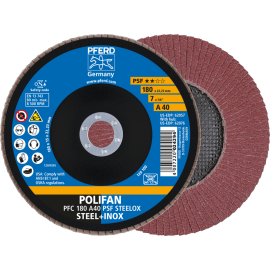PFERD POLIFAN-Fächerscheiben PFC 180 A 40 PSF STEELOX Produktbild