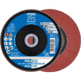 PFERD POLIFAN-Fächerscheiben PFC 180 A-COOL 60 SG INOX+ALU Produktbild