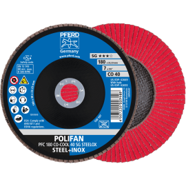 PFERD POLIFAN-Fächerscheiben PFC 180 CO-COOL 40 SG STEELOX Produktbild