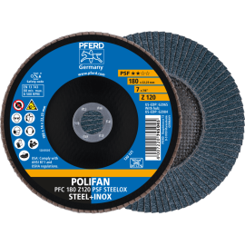 PFERD POLIFAN-Fächerscheiben PFC 180 Z 120 PSF STEELOX Produktbild