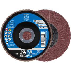 PFERD POLIFAN-Fächerscheiben PFF 100 A 120 SG STEELOX/16,0 Produktbild