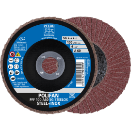 PFERD POLIFAN-Fächerscheiben PFF 100 A 60 SG STEELOX/16,0 Produktbild