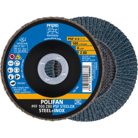 PFERD POLIFAN-Fächerscheiben PFF 100 Z 80 PSF STEELOX/16,0 Produktbild