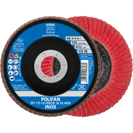PFERD POLIFAN-Fächerscheiben PFF 115 CO-FREEZE 36 SG INOX Produktbild