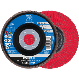 PFERD POLIFAN-Fächerscheiben PFF 125 CO-COOL 60 SG STEELOX Produktbild