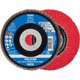 PFERD POLIFAN-Fächerscheiben PFF 125 CO-FREEZE 80 SG INOX Produktbild
