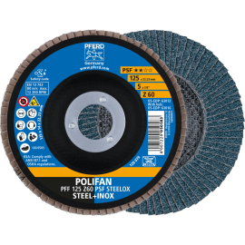 PFERD POLIFAN-Fächerscheiben PFF 125 Z 60 PSF STEELOX Produktbild