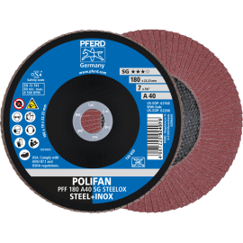 PFERD POLIFAN-Fächerscheiben PFF 180 A 40 SG STEELOX Produktbild