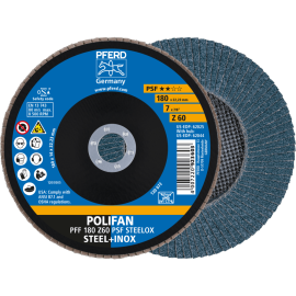 PFERD POLIFAN-Fächerscheiben PFF 180 Z 60 PSF STEELOX Produktbild