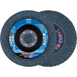 PFERD POLIFAN-Fächerscheiben PFR 125-M Z40 SGP CURVE STEELOX (2) Produktbild