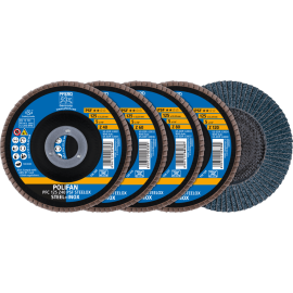 PFERD POLIFAN-Fächerscheiben SET PFC 125 Z40/60/80/120 PSF STEELOX Produktbild