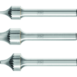 Hartmetallfrässtifte für universellen Einsatz, Zahnung 3, Verrundungsfrässtifte V