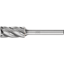 Hartmetallfrässtifte für Hochleistung, ALU, Zylinderform ZYAS mit Stirnverzahnung