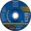 PFERD Schruppscheiben E 150-4,1 PSF STEELOX Produktbild img1 S