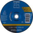 PFERD Schruppscheiben E 230-7 PSF STEELOX Produktbild img1 S