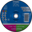 PFERD Schruppscheiben E 230-7 SG CAST+STONE Produktbild