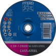 PFERD Schruppscheiben E 230-7 ZIRKON SG CAST+STEEL Produktbild img1 S