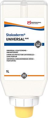 STOKODERM UNIVERSAL PURE Hautschutzcreme 1l Softflasche Produktbild img1 L