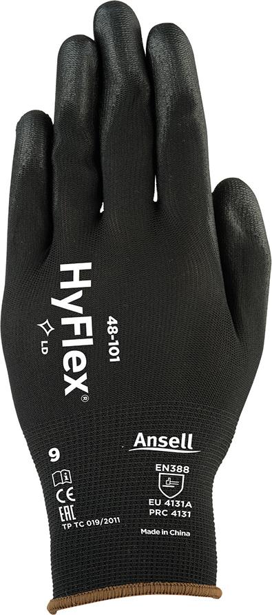 Handschuh HyFlex 48-101, schwarz, Gr.9 Ansell Produktbild img1 L