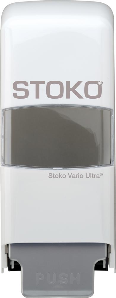 Stoko Vario Ultra weiß Kunststoffwandspender für 1 u. 2 l SoftflaschenSpendersysteme (V) u. (A) Produktbild img1 L